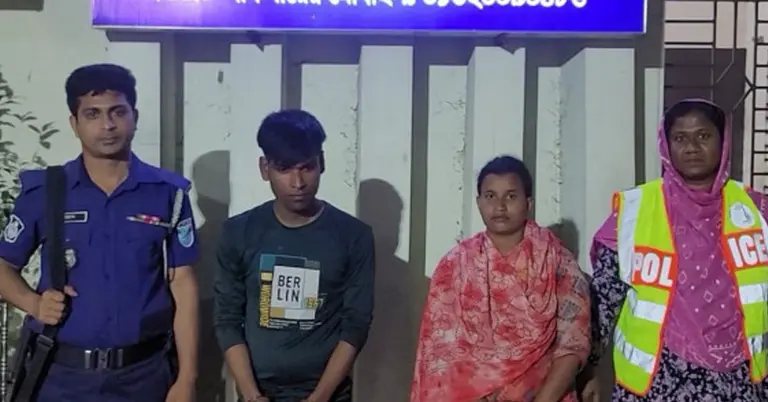 আটক অভিযুক্ত ব্যক্তিরা